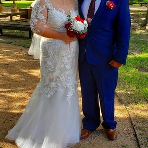 Mermaid wedding dress size 14/16